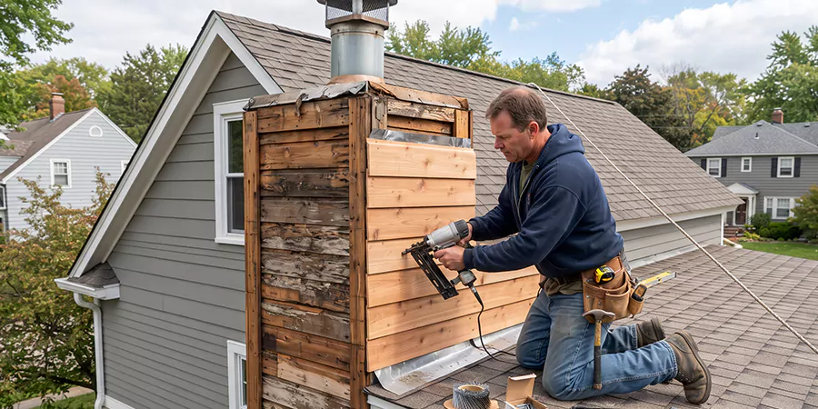 Wood Chimney Chase Repair Middletown