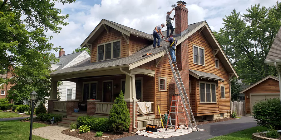 Residential Chimney Masonry Repair and Tuckpointing Middletown